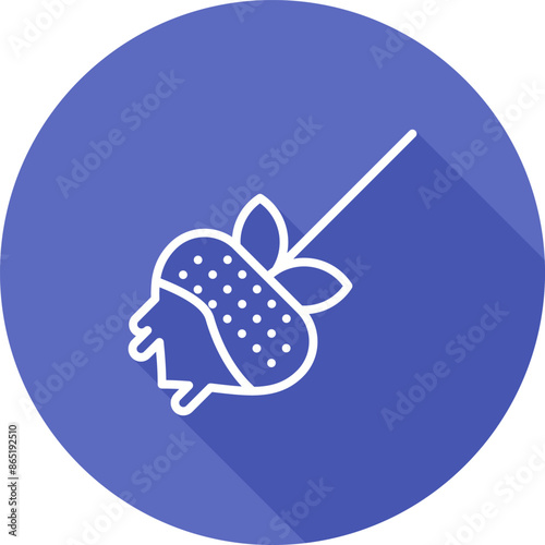 Chocolate fondue Vector Icon