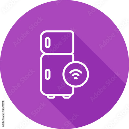 Free Download Smart Fridge Vector Icon - GFXLoad