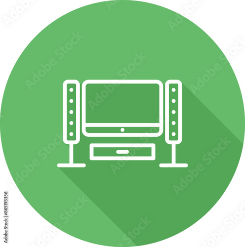 Home Theater System Vector Icon