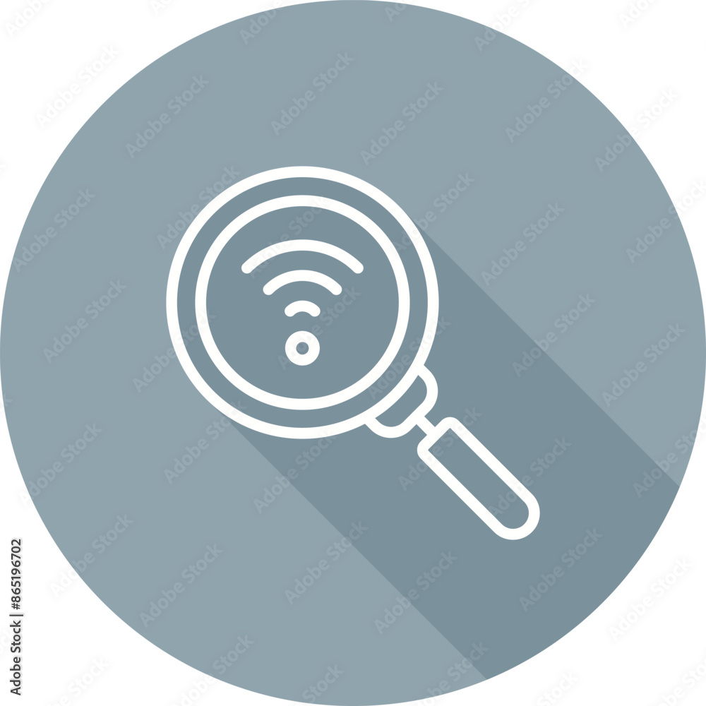 Network Discovery Vector Icon Network Discovery Vector Icon