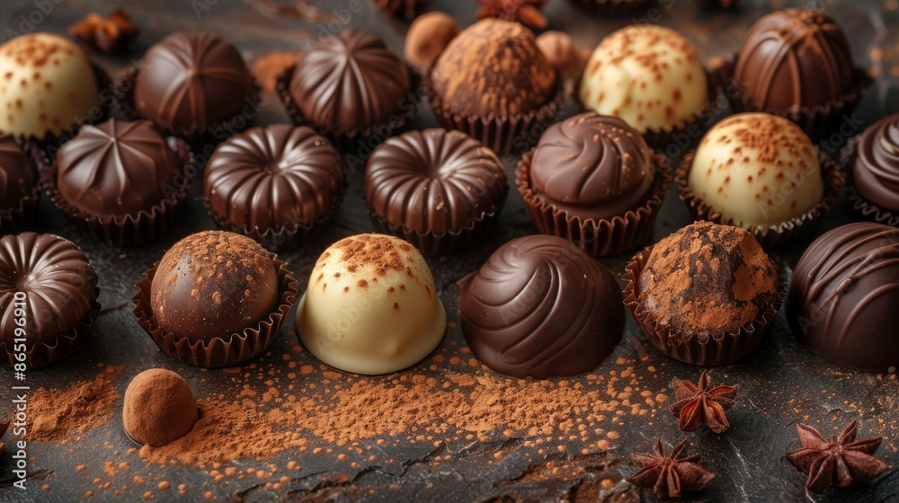 Background with Chocolate Candies Background with Chocolate Candies