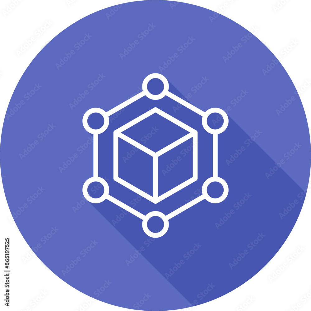 Blockchain Vector Icon Blockchain Vector Icon