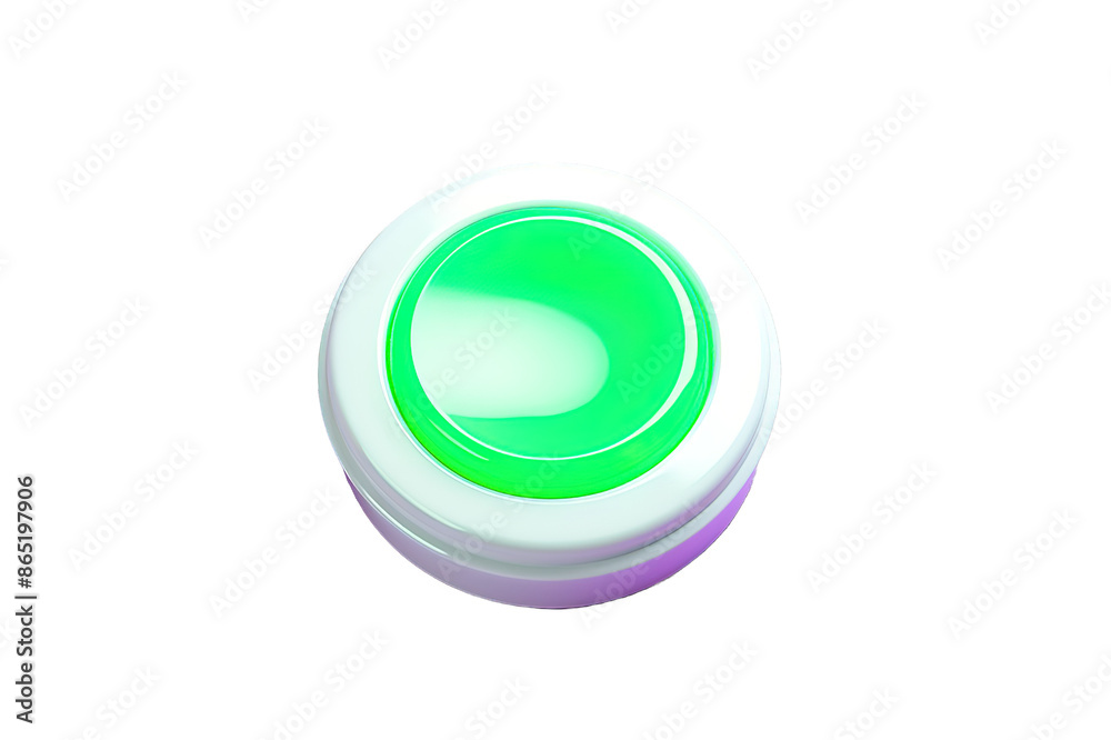 3d green shiny button. Round glass web icons with chrome frame on transparent background. 3d illustration 3d green shiny button. Round glass web icons with chrome frame on transparent background. 3d illustration