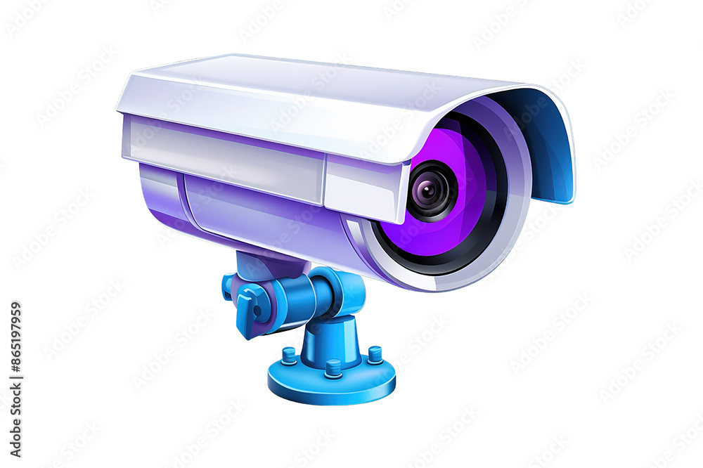 3d rendering security camera or cctv camera isolated on transparent background 3d rendering security camera or cctv camera isolated on transparent background