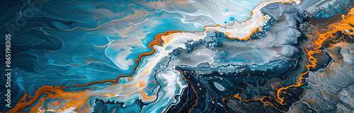 Vibrant Tailings Pool at Oil and Gas Mine Aerial View
