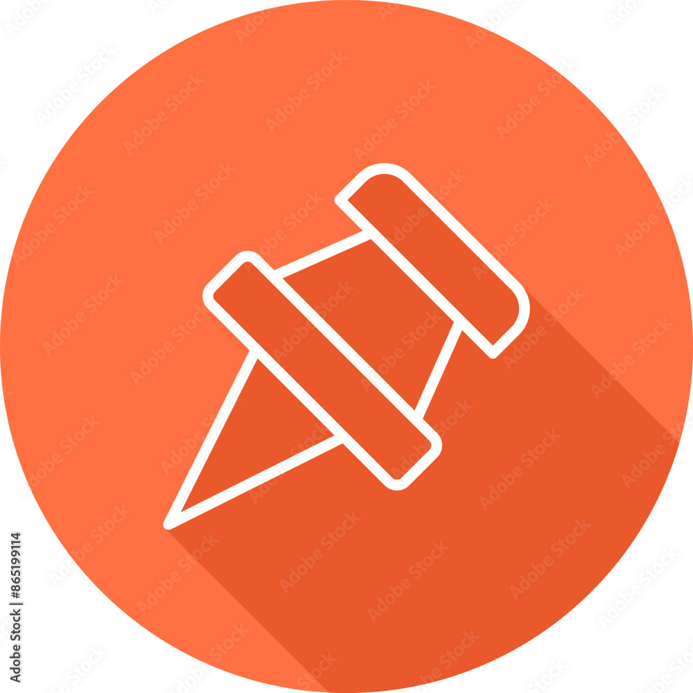 Thumbtack Vector Icon Thumbtack Vector Icon