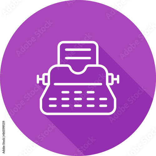 Typewriter Vector Icon