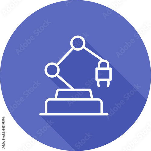 Industrial Robot Vector Icon