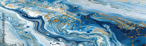 Colorful Oil and Gas Mine Tailings Pool from Above: Natures Intricate Patterns