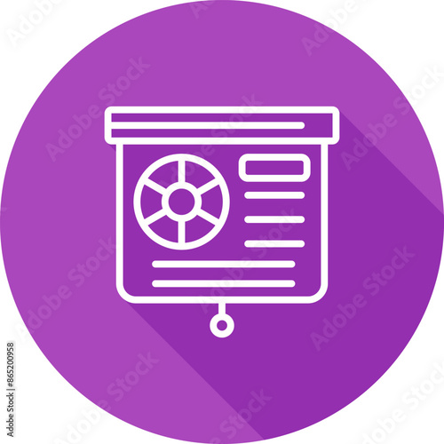 Presentation Slide Vector Icon