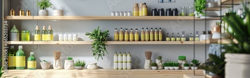 Wallpaper Mural Modern Shelves with Natural Products Torontodigital.ca