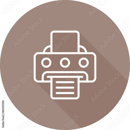 Document Print Vector Icon