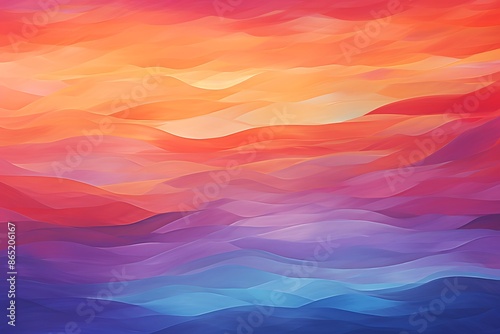 Fiery Sunset: Vibrant Abstract Background with Blended Orange, Red, and Purple Hues