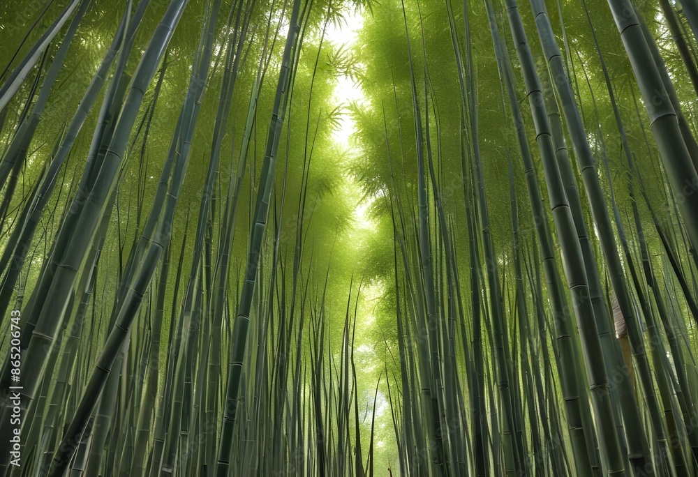 Deep bamboo forest, lights from above Deep bamboo forest, lights from above
