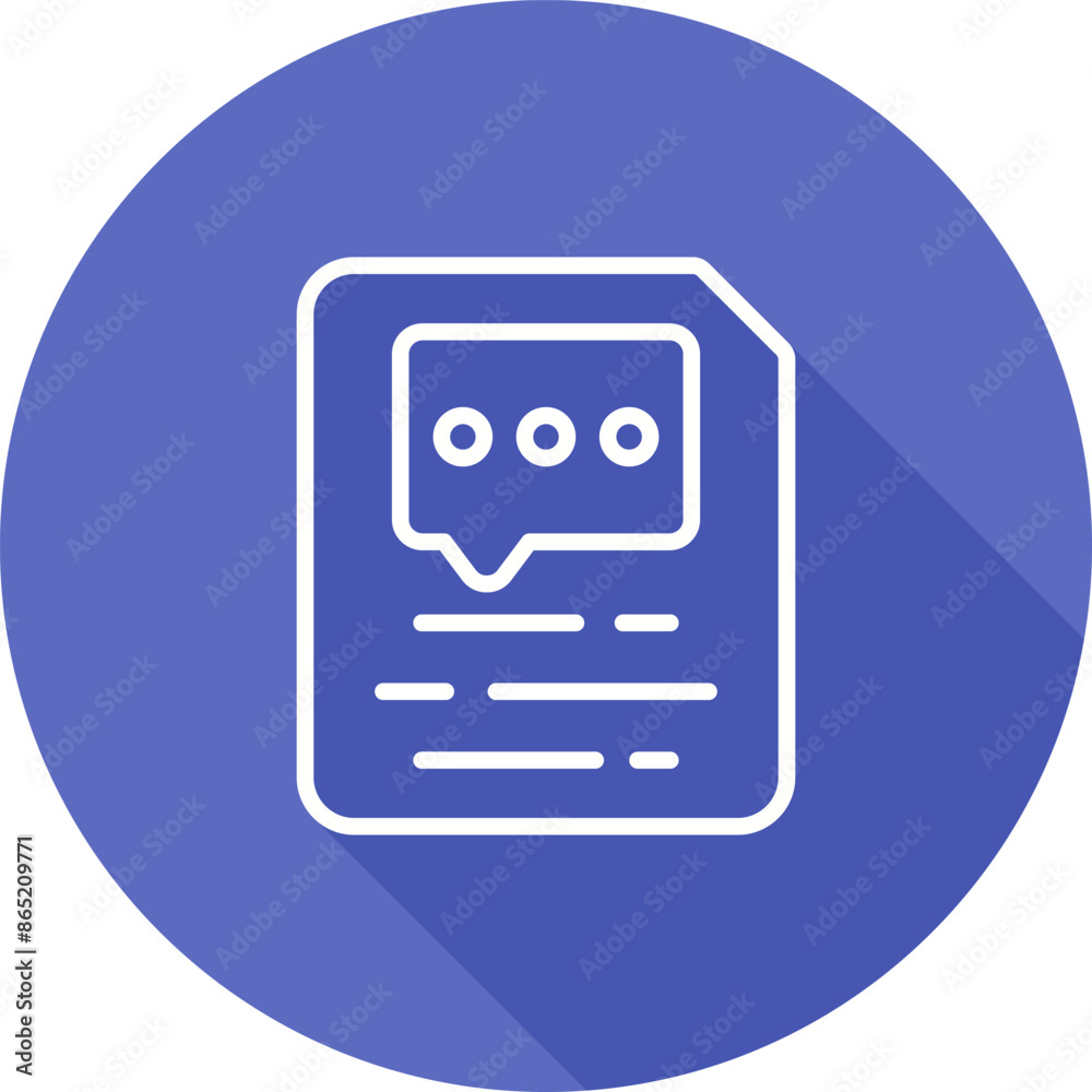 Document Insert Comment Vector Icon Document Insert Comment Vector Icon
