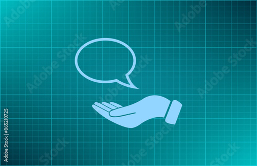 Vector illustration blue background