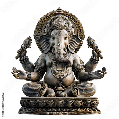 Lord Ganesh: Transparent PNG of Hindu God for Spiritual Designs
