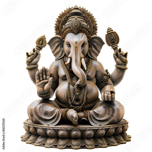Lord Ganesh: Transparent PNG of Hindu God for Spiritual Designs