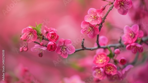 Blooming sakura s pink buds