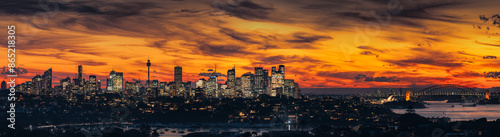 Photography Sunset View of Sydney City