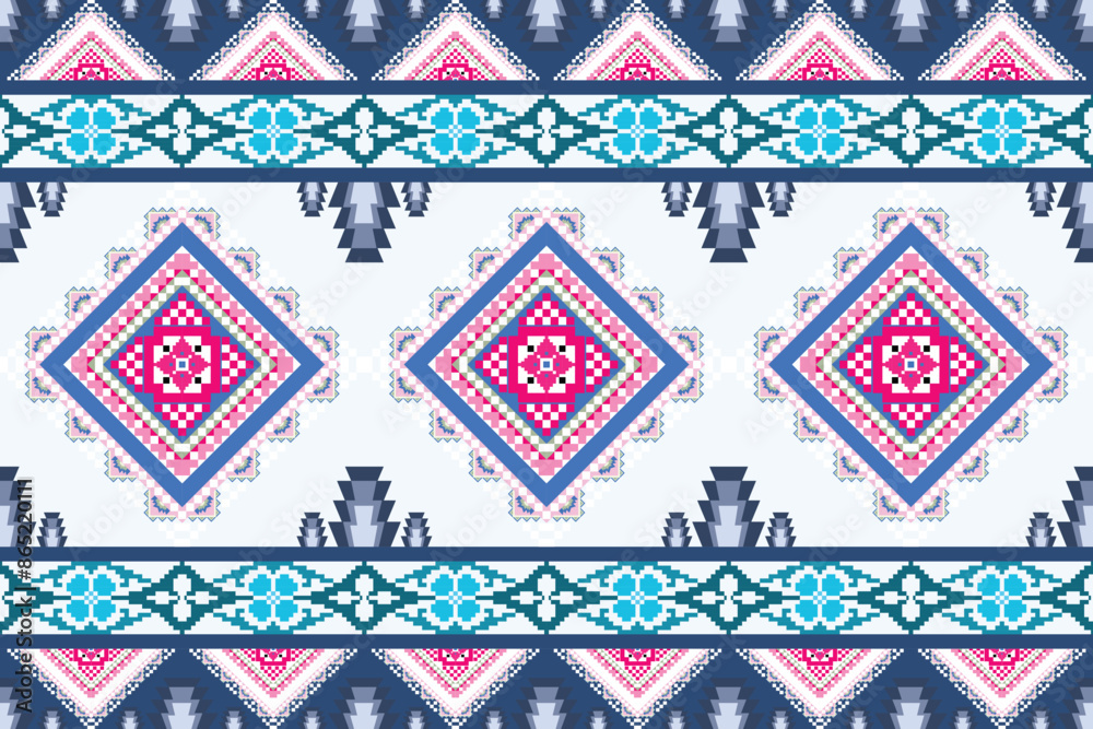 Ethnic geometric Vector seamless pattern.Navajo tribal
Boho geometric ornament.ethnic tribal pattern.Cross Stitch Embroidery.
Designed for use as a background
or printed on fabric including product. Ethnic geometric Vector seamless pattern.Navajo tribal
Boho geometric ornament.ethnic tribal pattern.Cross Stitch Embroidery.
Designed for use as a background
or printed on fabric including product.