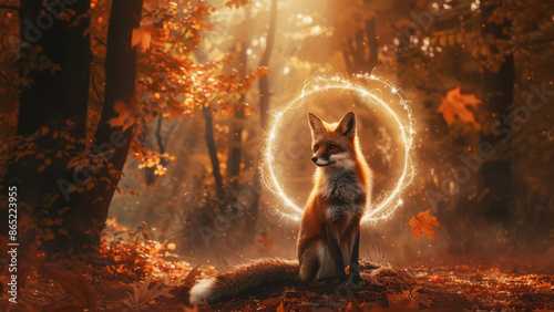  Enchanted Fox in a Magical Autumn Forest