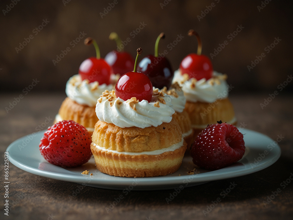 The best-selling and delicious dessert sweets on the table The best-selling and delicious dessert sweets on the table