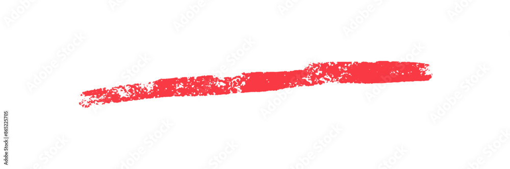 Childish Crayon brush stroke color underline. Chalk pen highlight stroke. Rough hand drawn brush underline element for accent, emphasis element. Color kid chalk vector illustration