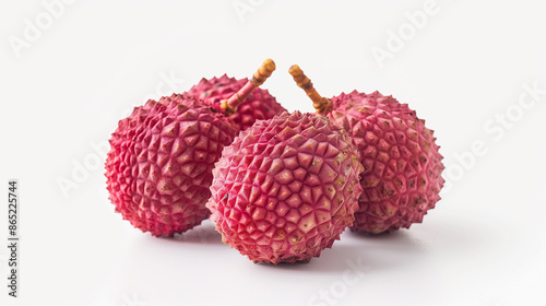 Lychee Perfection: High-Quality Image on White Background