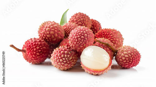 The Delicate Beauty of Lychee: Isolated and Stunning