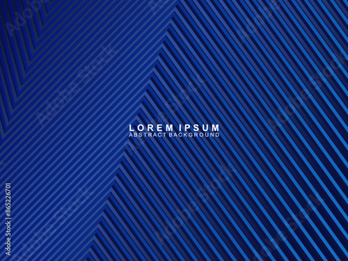 Premium background design with diagonal dark blue stripes pattern. Vector horizontal template for digital luxury business banner, contemporary formal invitation, luxury voucher, certificate, etc.