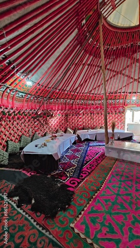 The traditional Yurt Tents of the Nomads of Kyrgyzstan and Mongolian Steppes 