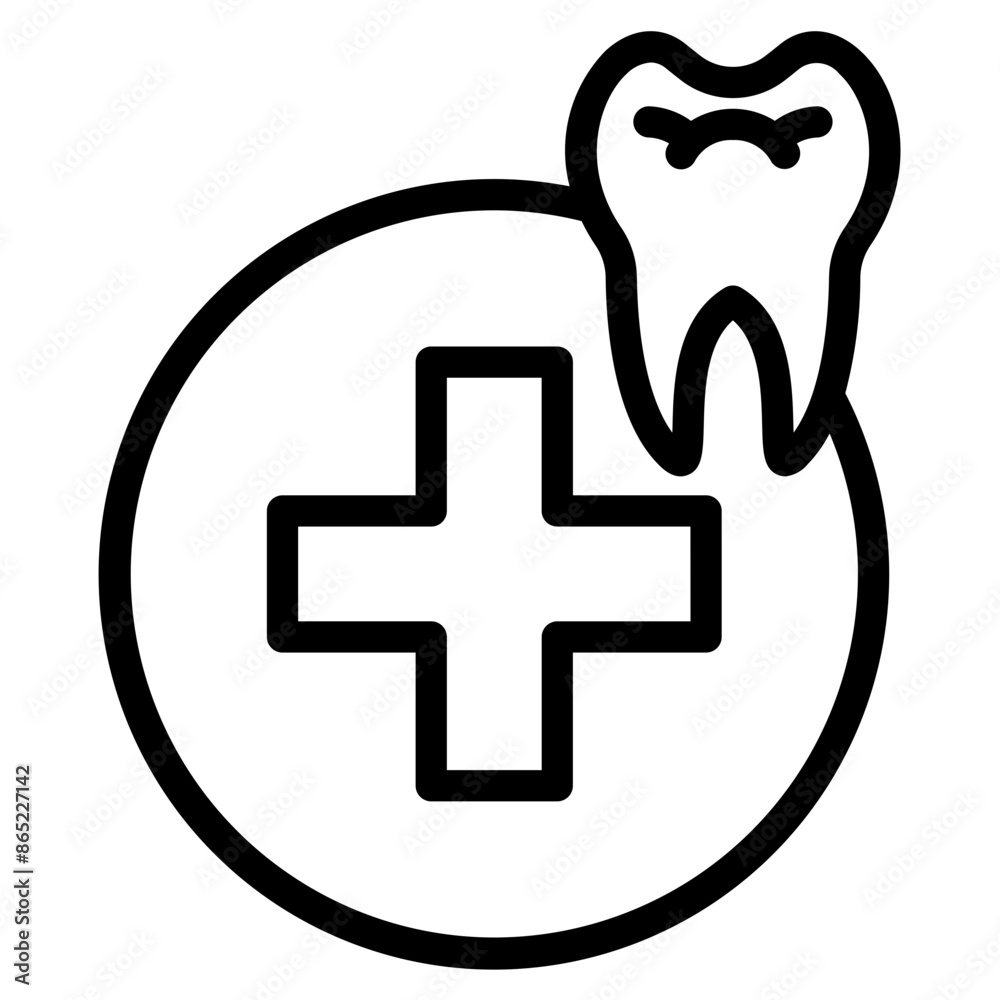 Obraz premium Tooth icon symbol