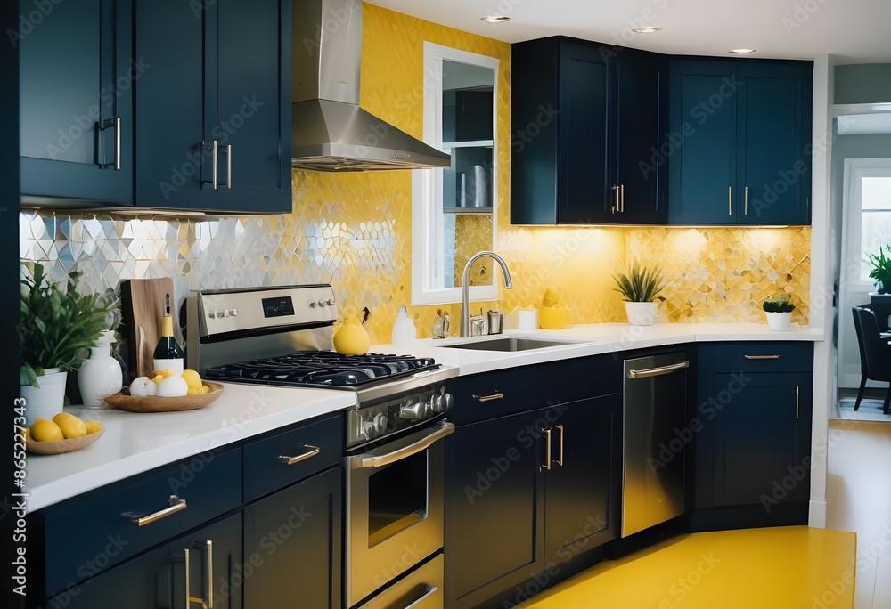 Home kitchen interior Modern design Home kitchen interior Modern design
