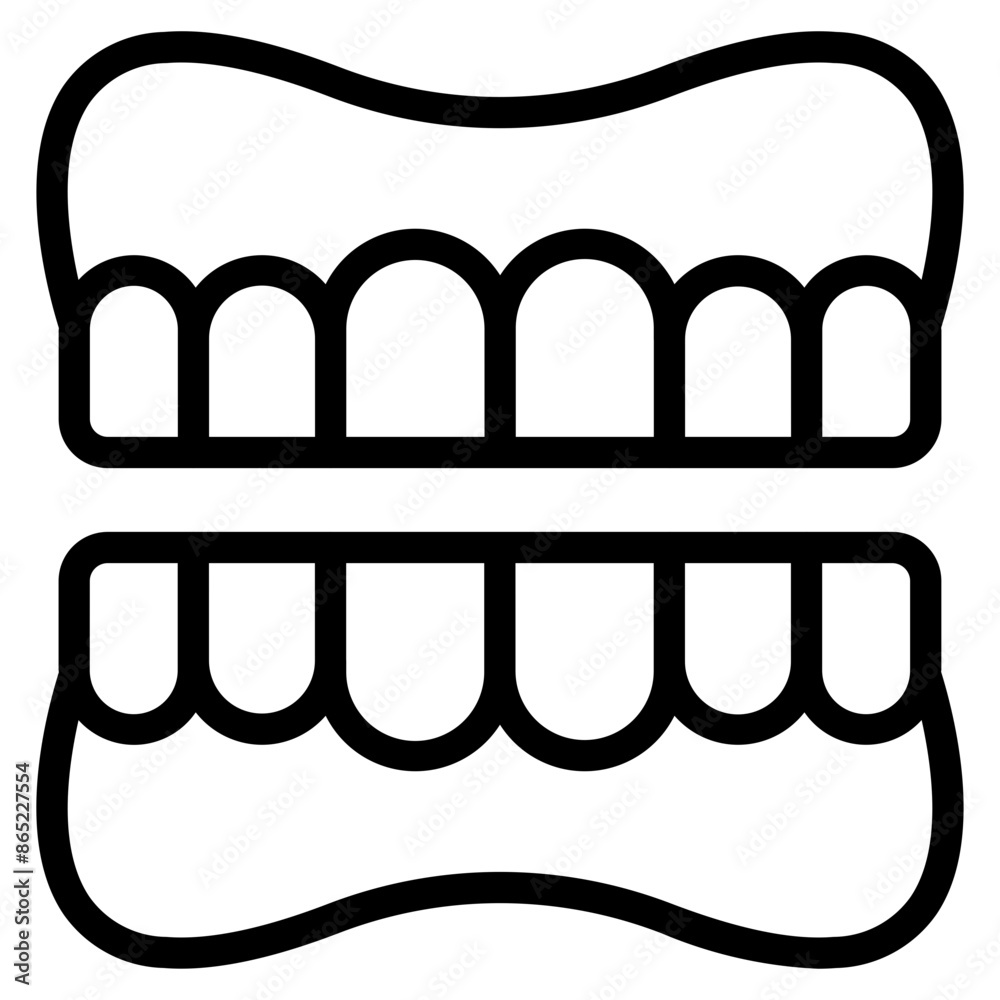 denture dental care icon vector. denture dental care icon vector.