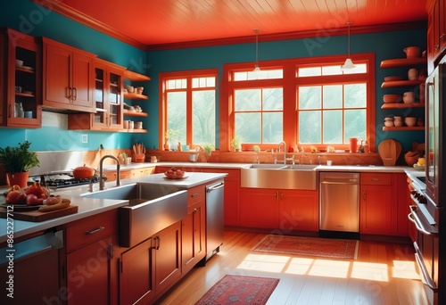 Home kitchen interior Modern design