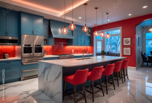 Home kitchen interior Modern design