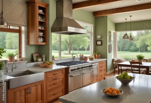 Home kitchen interior Modern design