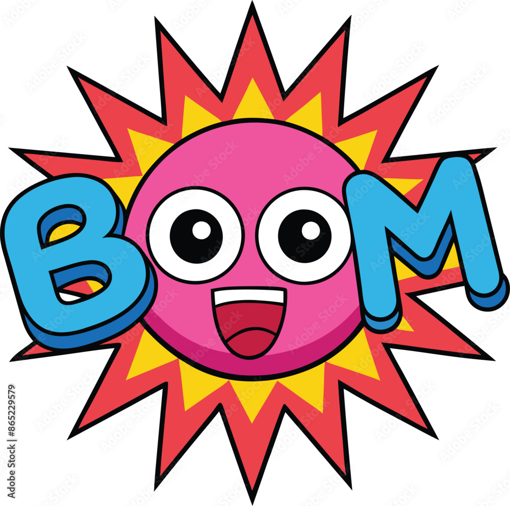 letter BOOM comic design vector illustration, Comic text sound effects, Boom Effect Vector art letter BOOM comic design vector illustration, Comic text sound effects, Boom Effect Vector art