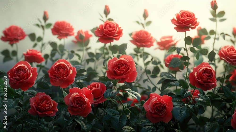 Red roses on white background, heart of roses, romantic banner, valentine's day, love, women's day, elegant event, Close-up of vibrant red roses. Red roses on white background, heart of roses, romantic banner, valentine's day, love, women's day, elegant event, Close-up of vibrant red roses.