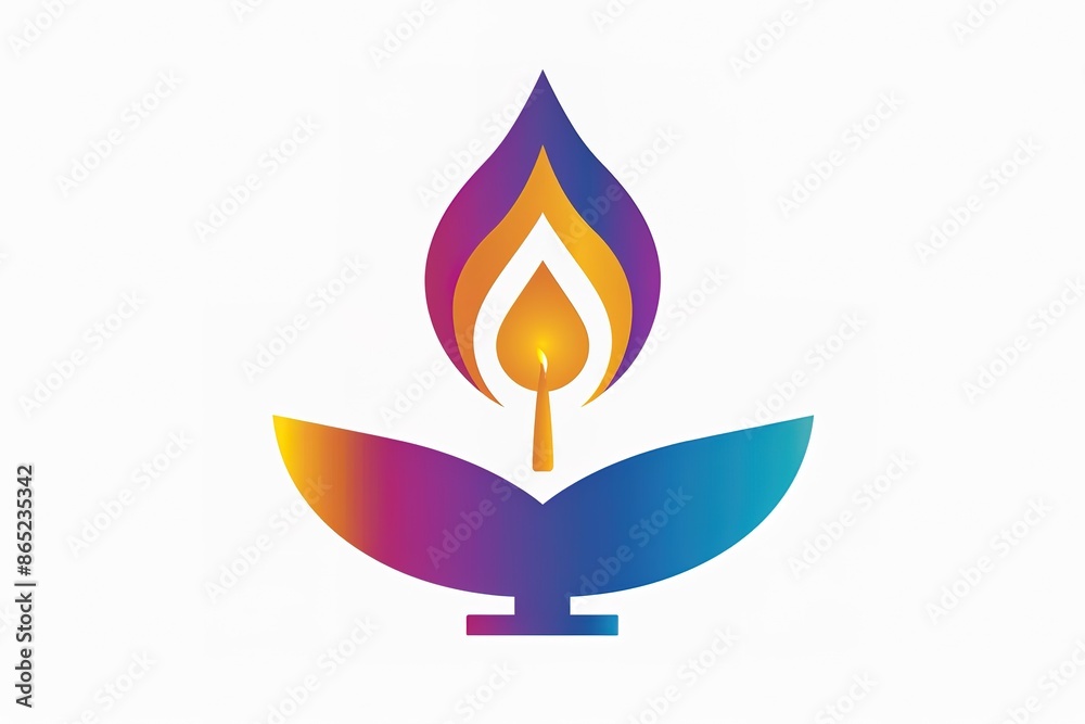 Diya icon clipart avatar logotype illustration Stock Illustration ...