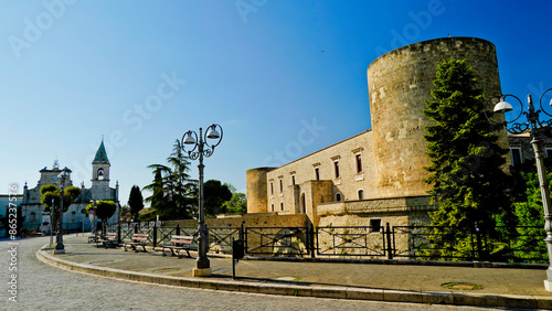 Il borgo ed il castello Pirro del Balzo di Venosa, Potenza, Basilicata. Italy photo