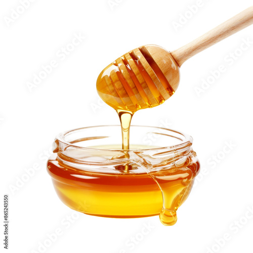 healthy honey isolated on white