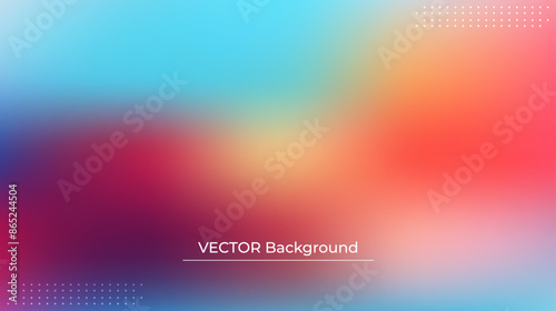 Wallpaper Mural Smooth and blurry colorful gradient mesh background. Modern bright rainbow colors. Easy editable soft colored vector banner template. Premium quality Torontodigital.ca