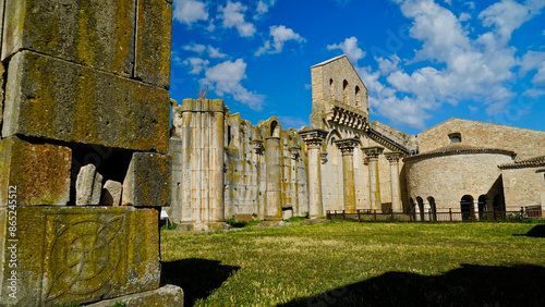 Il complesso della Santissima Trinità, detto anche l'Incompiuta di Venosa, Potenza, Basilicata. Italy photo