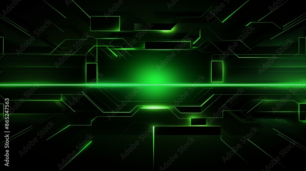 Green and black high-tech background Green and black high-tech background