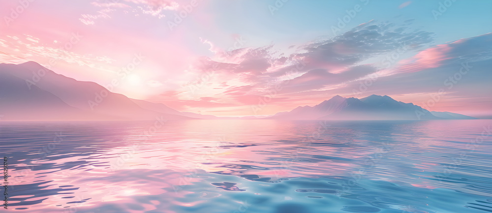 Dawn over the lake. Seascape in the early morning. Sea in the sun. Beautiful clouds over the calm sea. Dawn over the lake. Seascape in the early morning. Sea in the sun. Beautiful clouds over the calm sea.