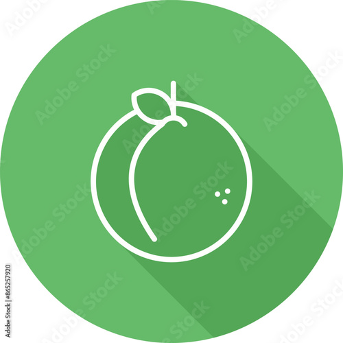 Peach Vector Icon