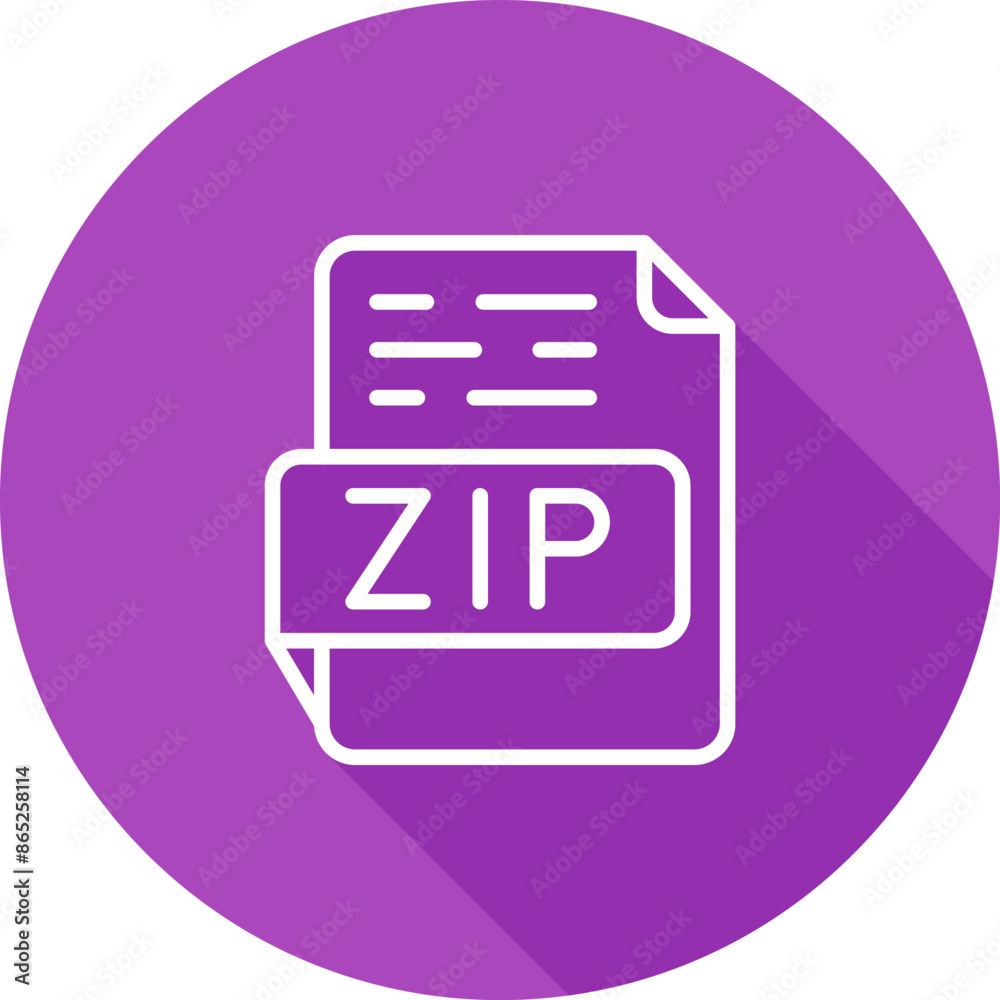ZIP Vector Icon ZIP Vector Icon
