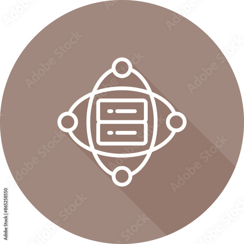 Cluster Server Vector Icon